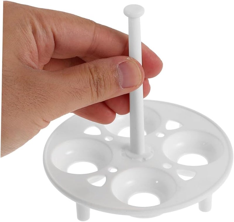 POPETPOP 4pcs Egg Holder with Lid for Boiling Steaming Refrigerator Pressure Cooker Accessories - Image 4